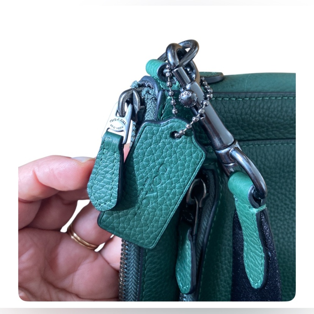 Coach Holden Crossbody Bag in Everglade/ Silver CE689 pristine condition - Picture 11 of 12